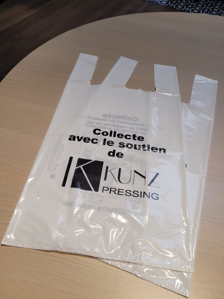 Kunz Pressing et La Banque Alimentaire