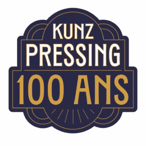 KUNZ Pressing – logo un siècle d’innovation textile et de savoir-faire